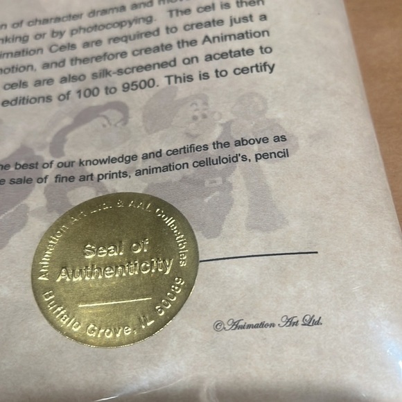 Disney Studio’s No Sail Donald Original Limited Edition Seri Cel w/Certificate - Picture 8 of 12